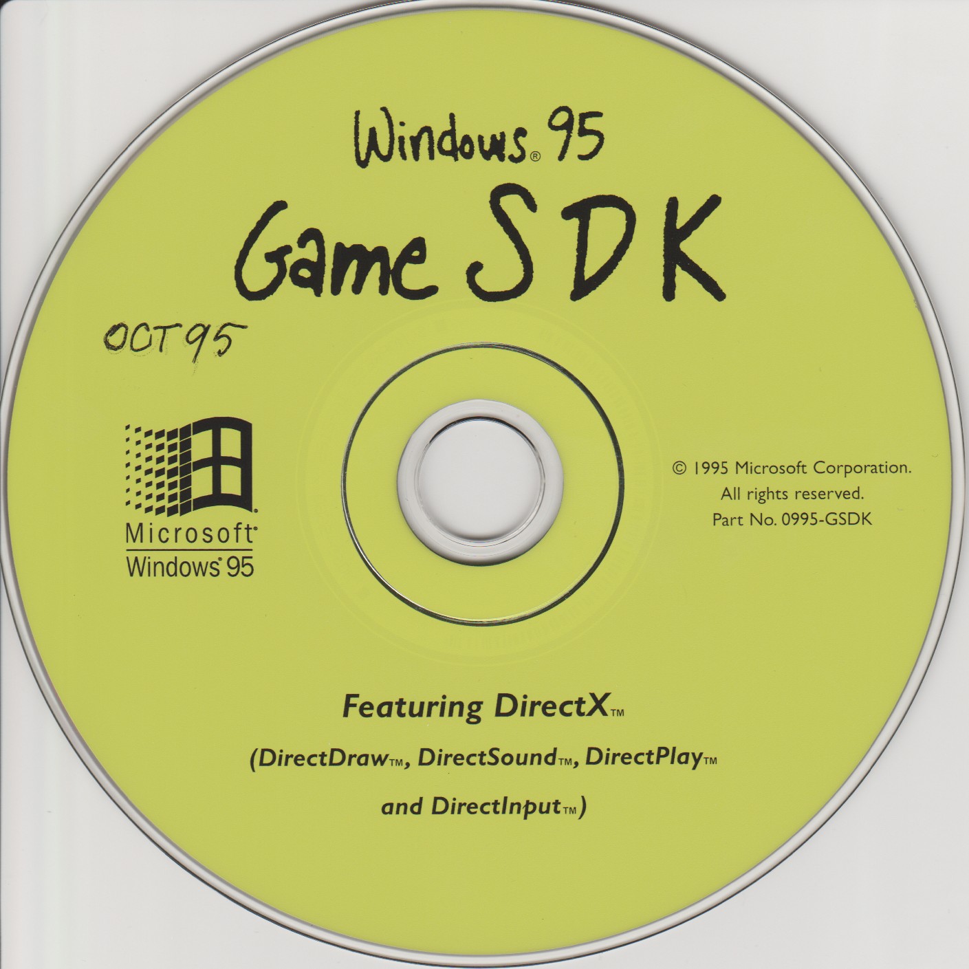 Windows 95 Game SDK CD-ROM